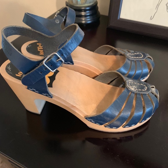 Swedish Hasbeens Shoes - Navy Swedish Hasbeens